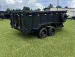 14' Hillcrest Bumper Pull Dump Trailer Telescopic 40" Side Walls - (2) 8K Axles 000122