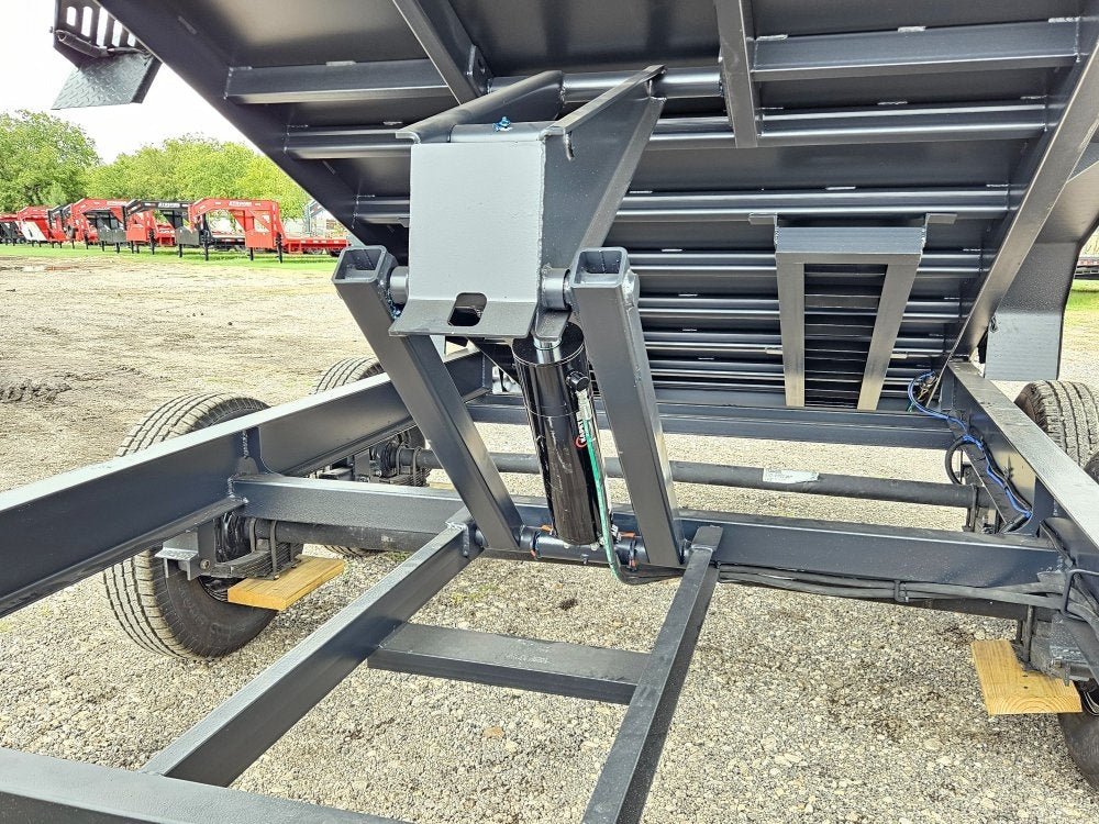 14' BP Dump Trailer (2) 7k Axles 19" Walls - Black 118342 - Stryker Dealership Group