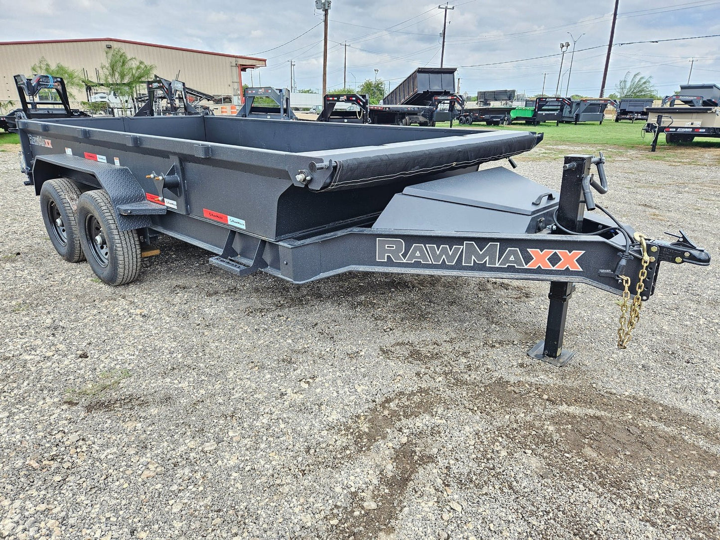 14' BP Dump Trailer (2) 7k Axles 19" Walls - Black 118342 - Stryker Dealership Group