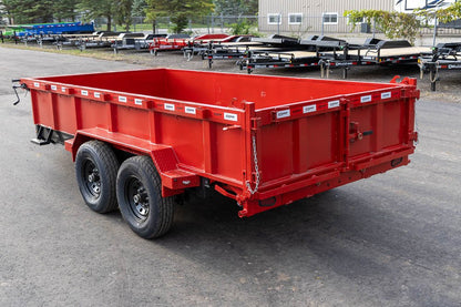 14' Dump Trailer 2ft Sides, (2) 7k Axles - Stryker Dealership Group