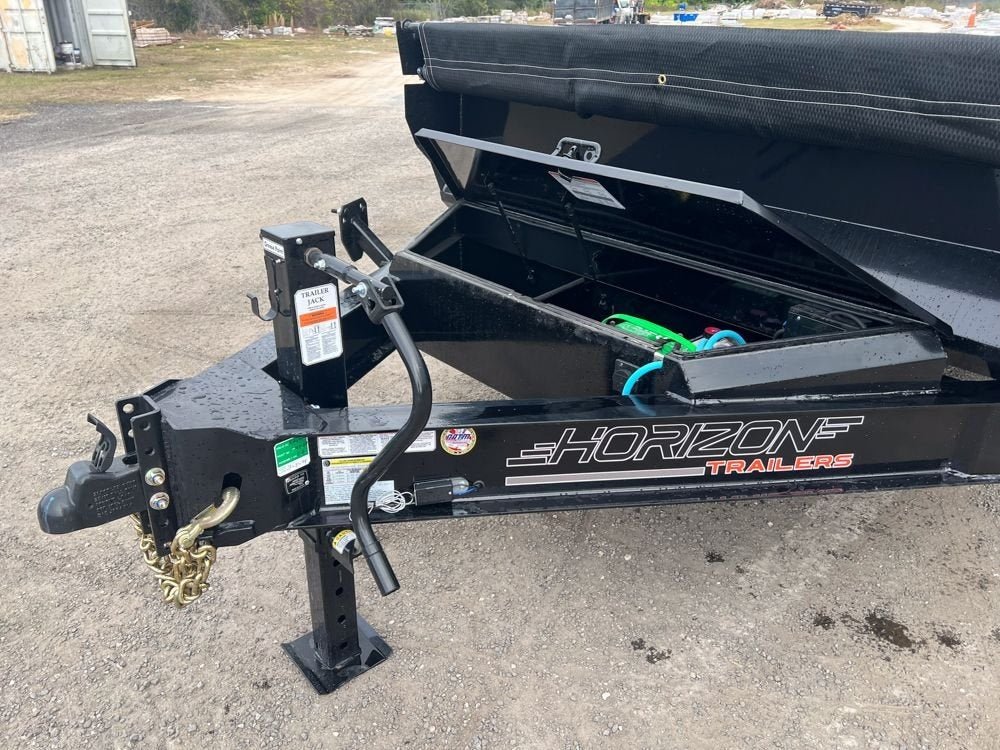 14' EZ7 Dump Trailer 19" Sides 7K Axles 14K GVWR 3 - way Door Slide In Ramps 7323 - Stryker Dealership Group