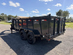 14' Hillcrest Gooseneck Dump Trailer Telescopic 40" Side Walls - (2) 7K Axles 004439 - Stryker Dealership Group