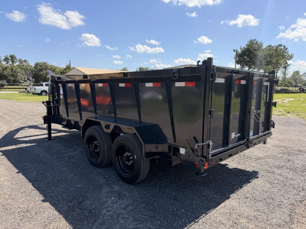 14' Hillcrest Gooseneck Dump Trailer Telescopic 40" Side Walls - (2) 8K Axles 002134 - Stryker Dealership Group