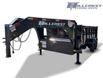 14' Hillcrest Gooseneck Dump Trailer Telescopic 40" Side Walls - (2) 8K Axles 002134 - Stryker Dealership Group