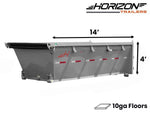 14' Horizon EDZ Roll Off Bin 4' Wall + Tarp 009400 - Stryker Dealership Group