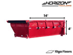 14' Horizon EDZ Roll Off Bin 4' Wall + Tarp 10231 - Stryker Dealership Group