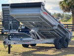 14' Horizon EZ7 Bumper Pull Dump Trailer 19" Sides - (2) 7K Axles 017884 - Stryker Dealership Group