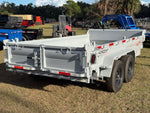 14' Horizon EZ7 Bumper Pull Dump Trailer 19" Sides - (2) 7K Axles 017884 - Stryker Dealership Group
