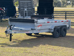 14' Horizon EZ7 Bumper Pull Dump Trailer 19" Sides - (2) 7K Axles 017884 - Stryker Dealership Group