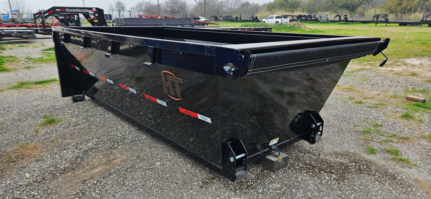 14' Horizon HDZ Roll Off Bin 4' Walls - Black 2252 - Stryker Dealership Group