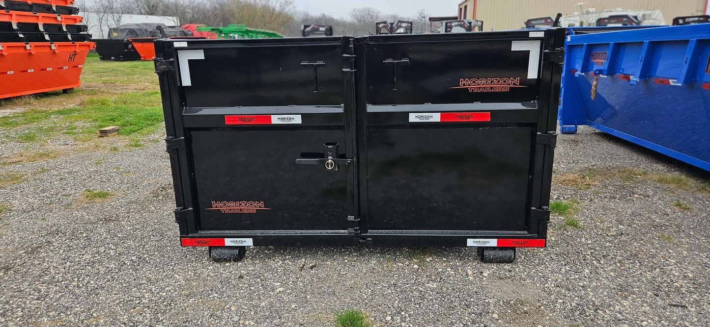 14' Horizon HDZ Roll Off Bin 4' Walls - Black 2252 - Stryker Dealership Group