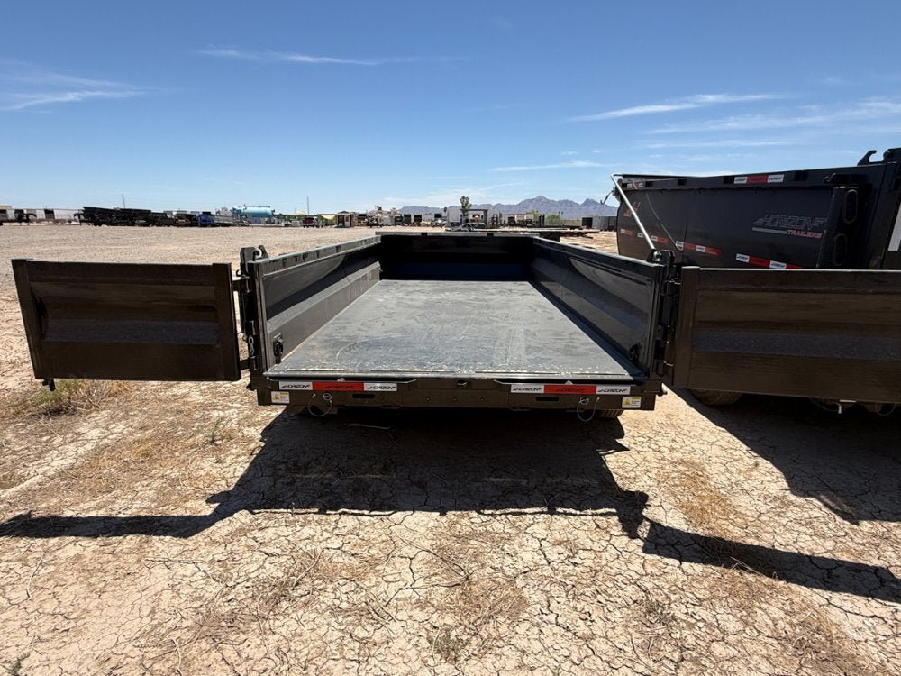 14' Horizon HZ7 Bumper Pull Dump Trailer 24" Side Walls - (2) 7K Axles 017845 - Stryker Dealership Group