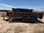 14' Horizon HZ7 Bumper Pull Dump Trailer 24" Side Walls - (2) 7K Axles 017845 - Stryker Dealership Group