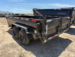 14' Horizon HZ7 Bumper Pull Dump Trailer 24" Side Walls - (2) 7K Axles 017845 - Stryker Dealership Group