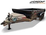 14' Horizon HZ7 Bumper Pull Dump Trailer 24" Side Walls - (2) 7K Axles 017845 - Stryker Dealership Group