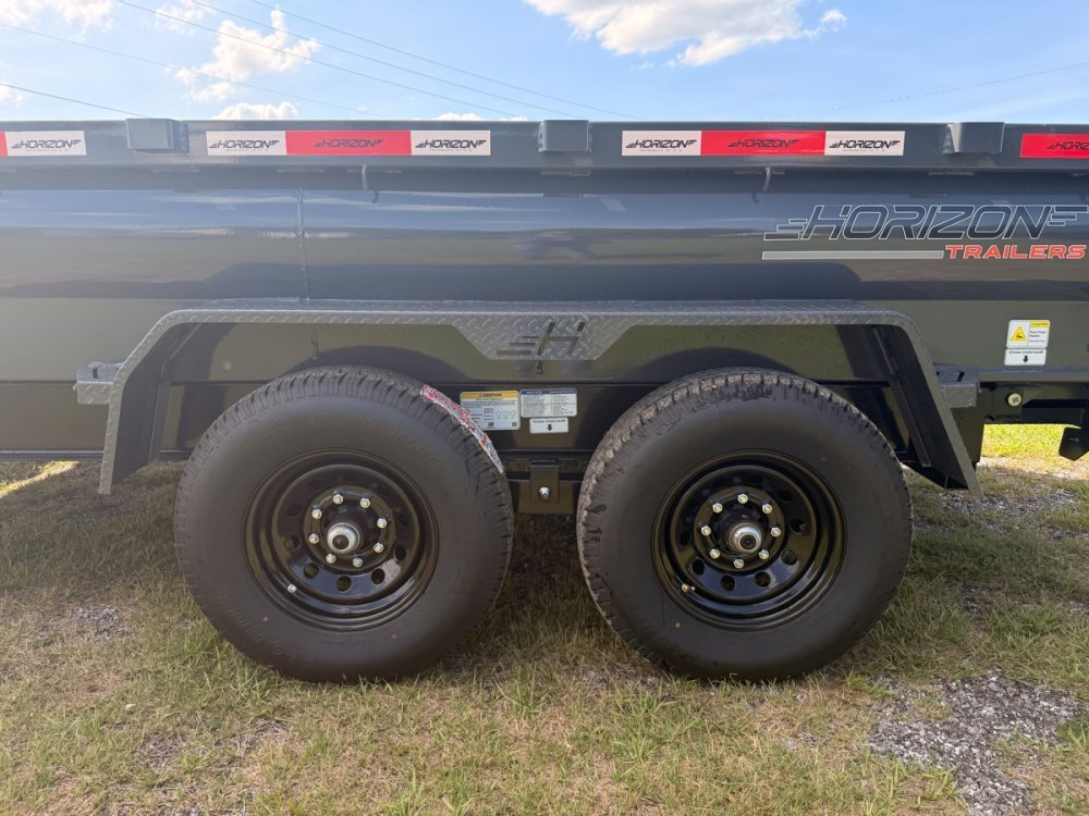 14' Horizon HZ7 Bumper Pull Dump Trailer 24" Side Walls - (2) 7K Axles 017999 - Stryker Dealership Group