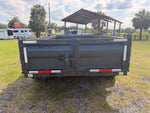 14' Horizon HZ7 Bumper Pull Dump Trailer 24" Side Walls - (2) 7K Axles 017999 - Stryker Dealership Group