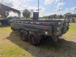 14' Horizon HZ7 Bumper Pull Dump Trailer 24" Side Walls - (2) 7K Axles 017999 - Stryker Dealership Group