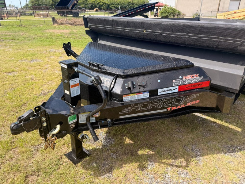 14' Horizon HZ7 Bumper Pull Dump Trailer 24" Side Walls - (2) 7K Axles 017999 - Stryker Dealership Group