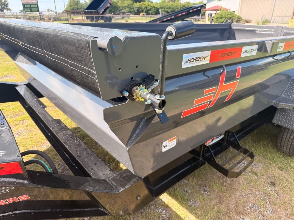 14' Horizon HZ7 Bumper Pull Dump Trailer 24" Side Walls - (2) 7K Axles 017999 - Stryker Dealership Group