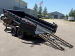 14' Horizon HZ7 Bumper Pull Dump Trailer 24" Side Walls - (2) 7K Axles 17844 - Stryker Dealership Group