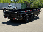 14' Horizon HZ7 Bumper Pull Dump Trailer 24" Side Walls - (2) 7K Axles 17844 - Stryker Dealership Group