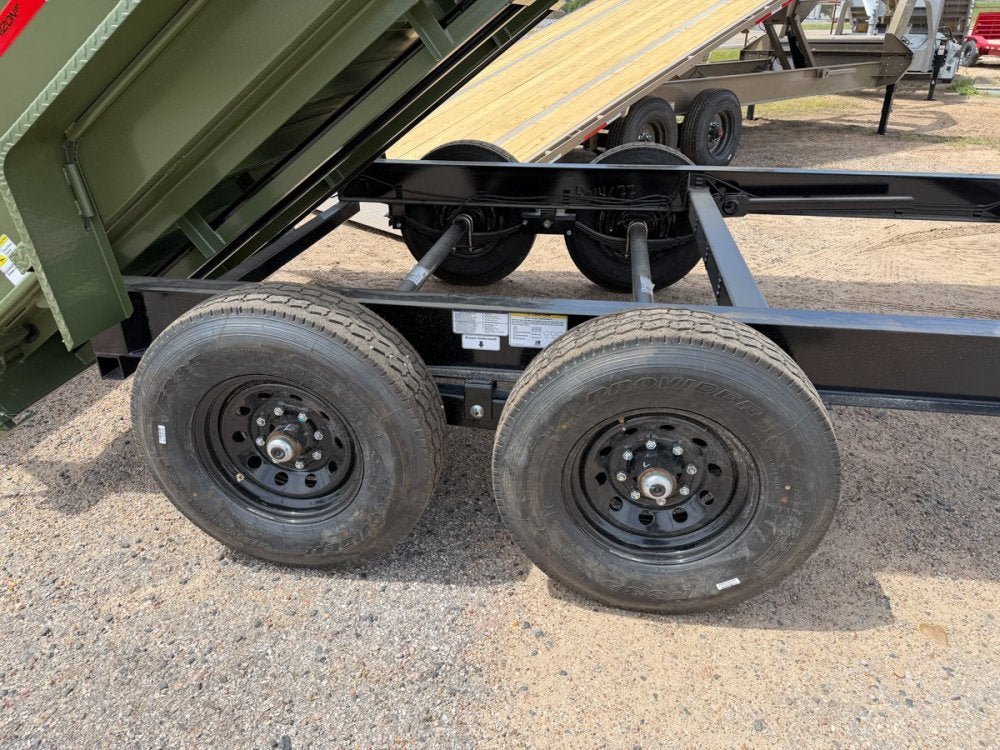 14' Horizon LZ7 Bumper Pull Dump Trailer 42" Side Walls Telescopic Lift Hydraulic Jacks - (2) 7k Axl 014677 - Stryker Dealership Group