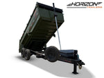 14' Horizon LZ7 Bumper Pull Dump Trailer 42" Side Walls Telescopic Lift Hydraulic Jacks - (2) 7k Axl 014677 - Stryker Dealership Group