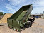 14' Horizon LZ7 Bumper Pull Dump Trailer 42" Side Walls Telescopic Lift Hydraulic Jacks - (2) 7k Axl 014677 - Stryker Dealership Group