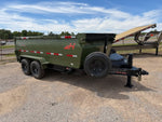 14' Horizon LZ7 Bumper Pull Dump Trailer 42" Side Walls Telescopic Lift Hydraulic Jacks - (2) 7k Axl 14677 - Stryker Dealership Group