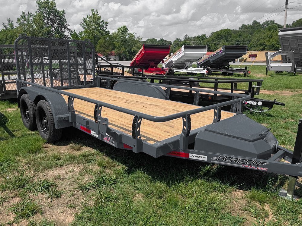 14' Horizon UTZ Bumper Pull Utility Trailer - (2) 3.5K Axles 017725 - Stryker Dealership Group