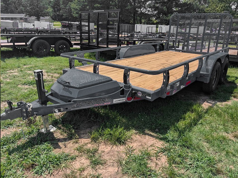 14' Horizon UTZ Bumper Pull Utility Trailer - (2) 3.5K Axles 017725 - Stryker Dealership Group