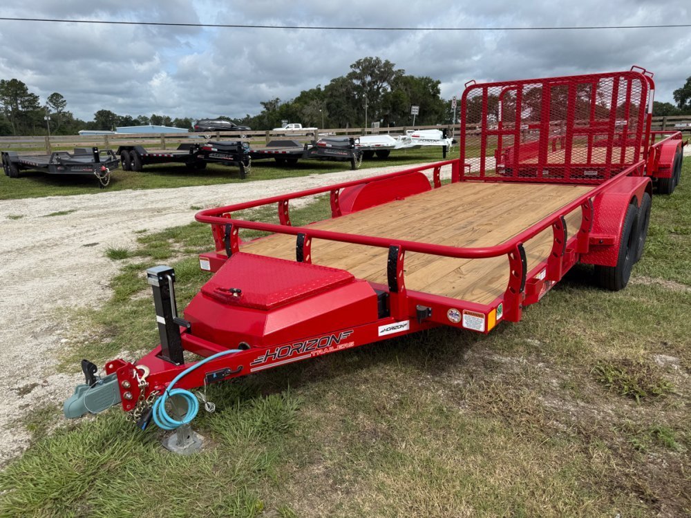 14' Horizon UTZ Bumper Pull Utility Trailer - (2) 3.5K Axles 017736 - Stryker Dealership Group