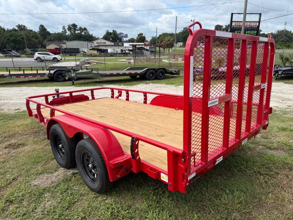 14' Horizon UTZ Bumper Pull Utility Trailer - (2) 3.5K Axles 017736 - Stryker Dealership Group