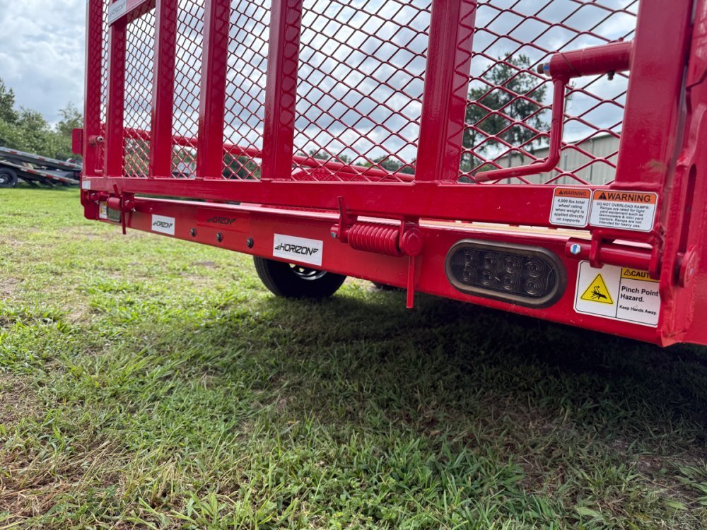 14' Horizon UTZ Bumper Pull Utility Trailer - (2) 3.5K Axles 017736 - Stryker Dealership Group