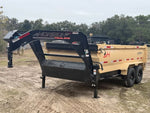 14' HZ7 GN Dump 36" Sides - 8K Axles - 620 Scissor - 14 ply Tires - 2 Speed Jack 7164 - Stryker Dealership Group