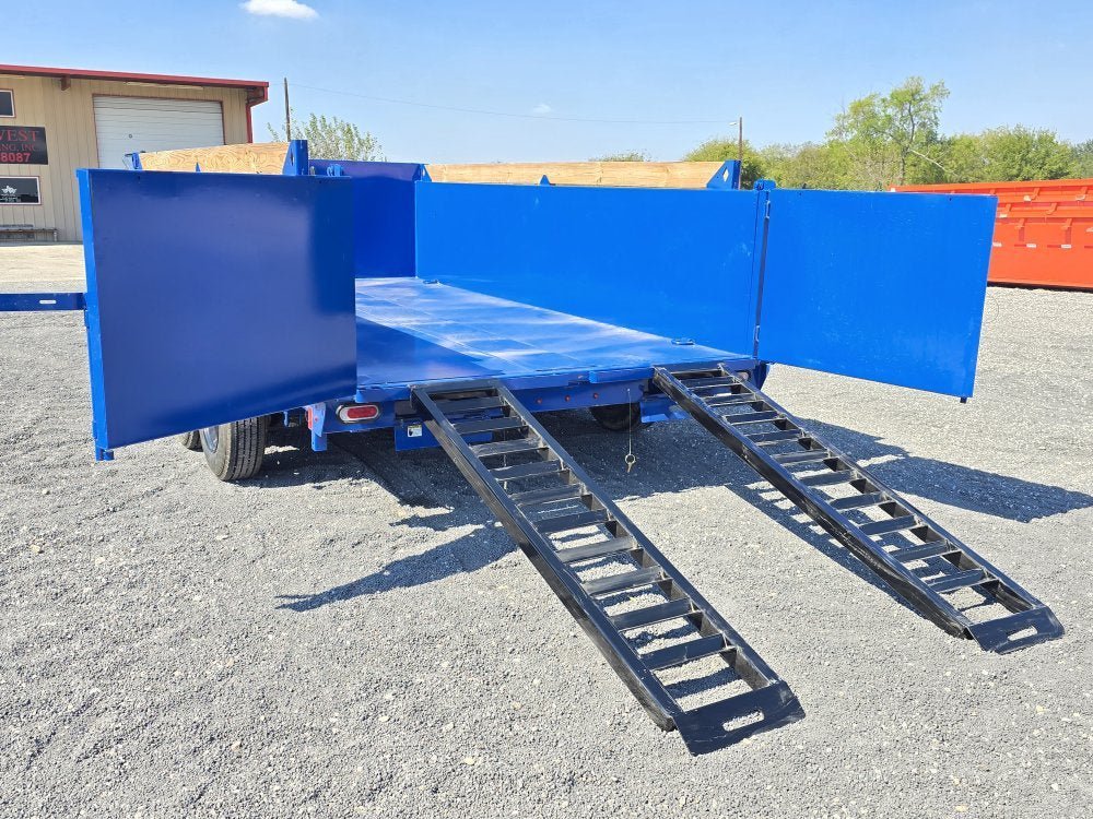 14' LPT BP Low Profile Dump Trailer - 8k Axles - Telescopic 302134 - Stryker Dealership Group