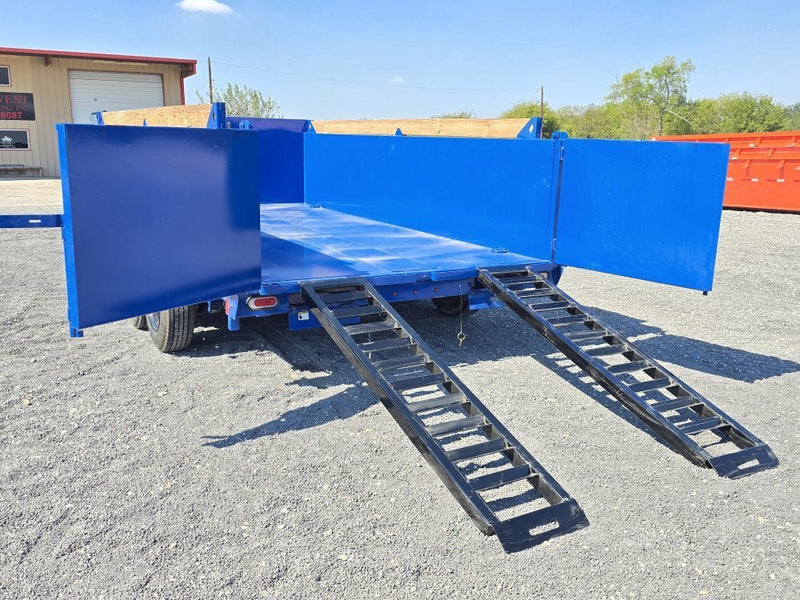 14' LPT BP Low Profile Dump Trailer - 8k Axles - Telescopic 302134 - Stryker Dealership Group