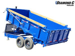 14' LPT BP Low Profile Dump Trailer - 8k Axles - Telescopic 302134 - Stryker Dealership Group