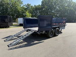 14' LZ7 Dump Trailer 42" Walls - Telescopic Lift - 14K GWVR - Hydraulic Jacks - 3 Way Door - Ramps 10278 - Stryker Dealership Group