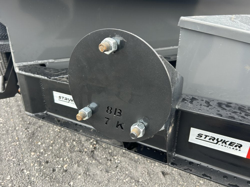 14' Stryker EDT Bumper Pull Dump Trailer 20" Side Walls - (2) 7k Axles 003887 - Stryker Dealership Group