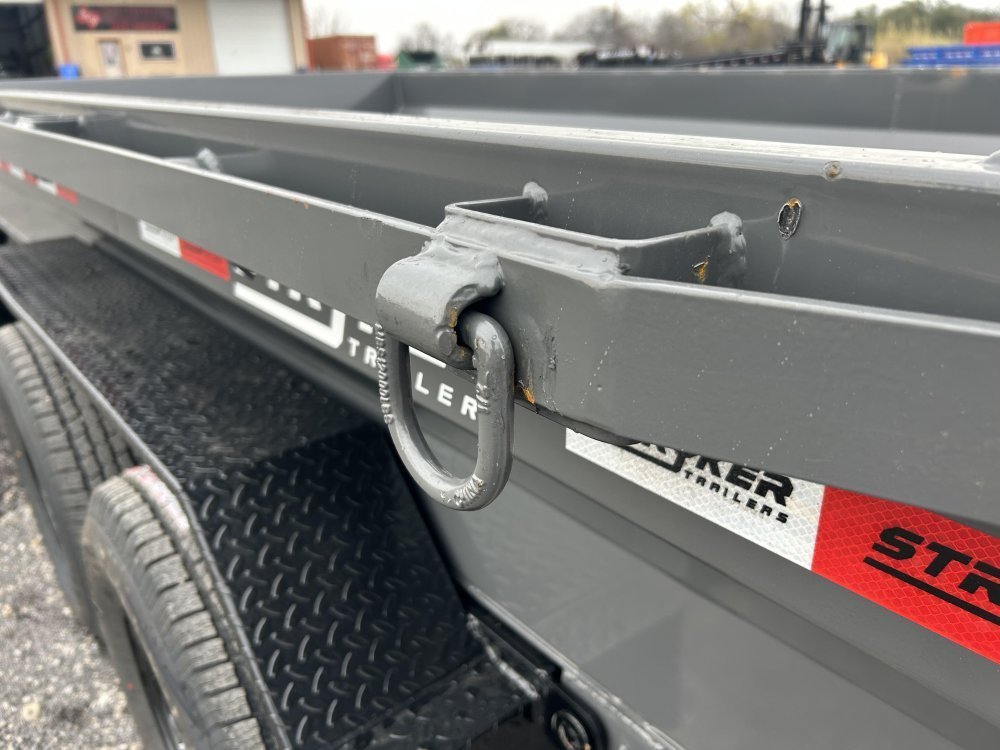 14' Stryker EDT Bumper Pull Dump Trailer 20" Side Walls - (2) 7k Axles 003887 - Stryker Dealership Group
