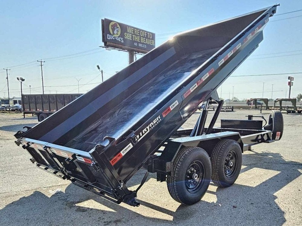 14' Stryker EDT Bumper Pull Dump Trailer 20" Side Walls - (2) 7k Axles 004046 - Stryker Dealership Group