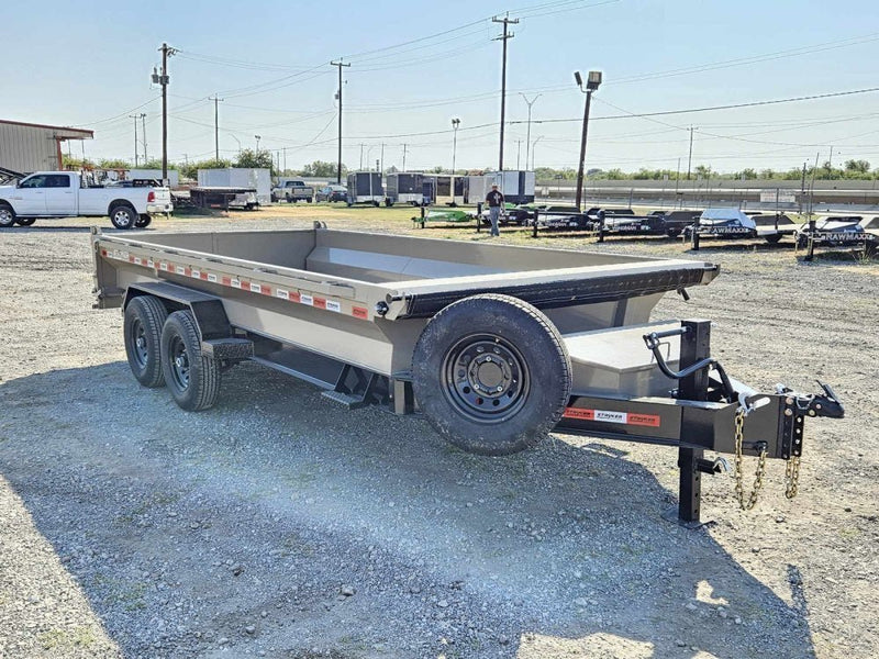 14' Stryker EDT Bumper Pull Dump Trailer 20" Side Walls - (2) 7k Axles 004053 - Stryker Dealership Group