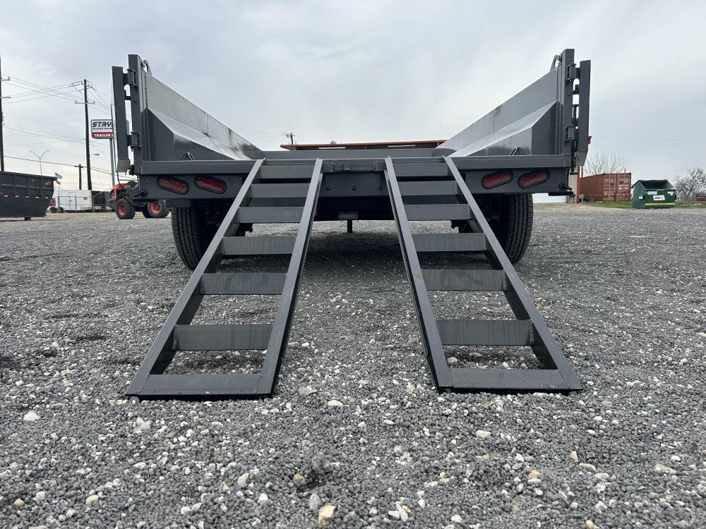 14' Stryker EDT Bumper Pull Dump Trailer 20" Side Walls - (2) 7k Axles 004054 - Stryker Dealership Group