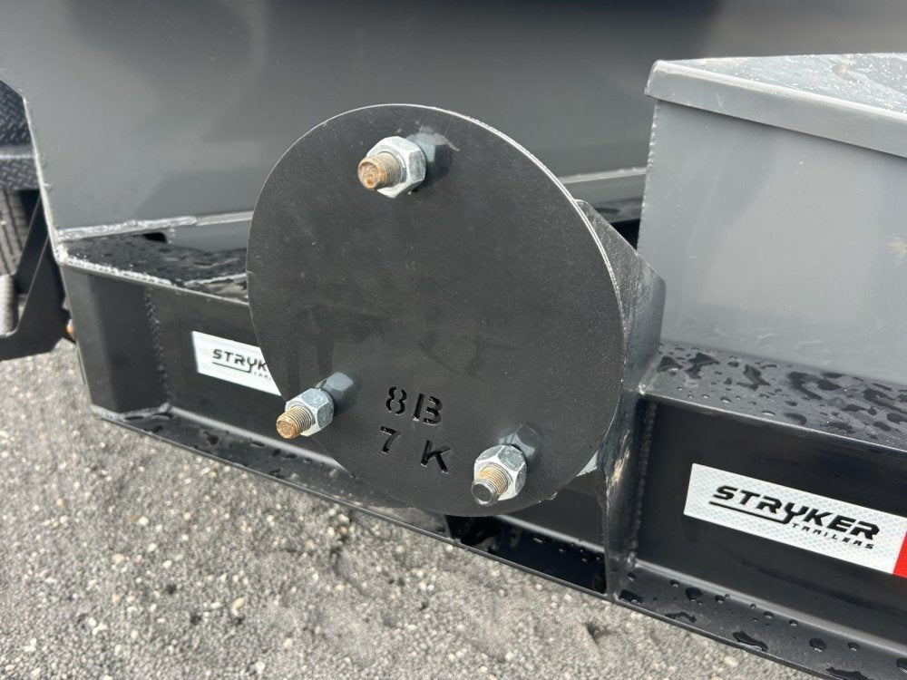 14' Stryker EDT Bumper Pull Dump Trailer 20" Side Walls - (2) 7k Axles 004055 - Stryker Dealership Group