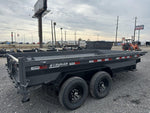 14' Stryker EDT Bumper Pull Dump Trailer 20" Side Walls - (2) 7k Axles 004055 - Stryker Dealership Group