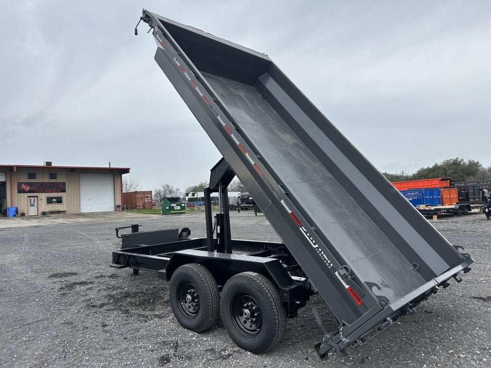 14' Stryker EDT Bumper Pull Dump Trailer 20" Side Walls - (2) 7k Axles 004055 - Stryker Dealership Group