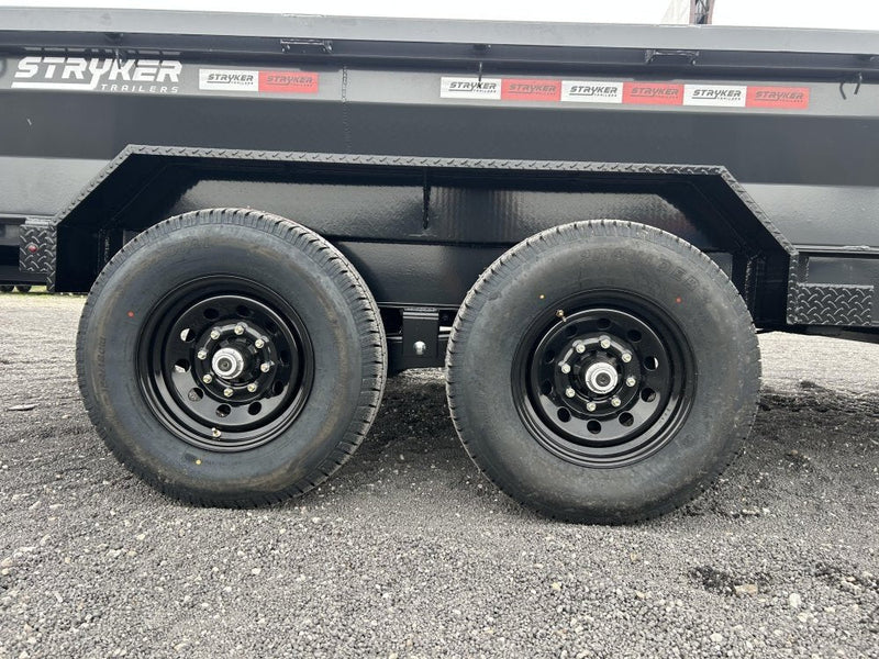 14' Stryker EDT Bumper Pull Dump Trailer 20" Side Walls - (2) 7k Axles 004242 - Stryker Dealership Group