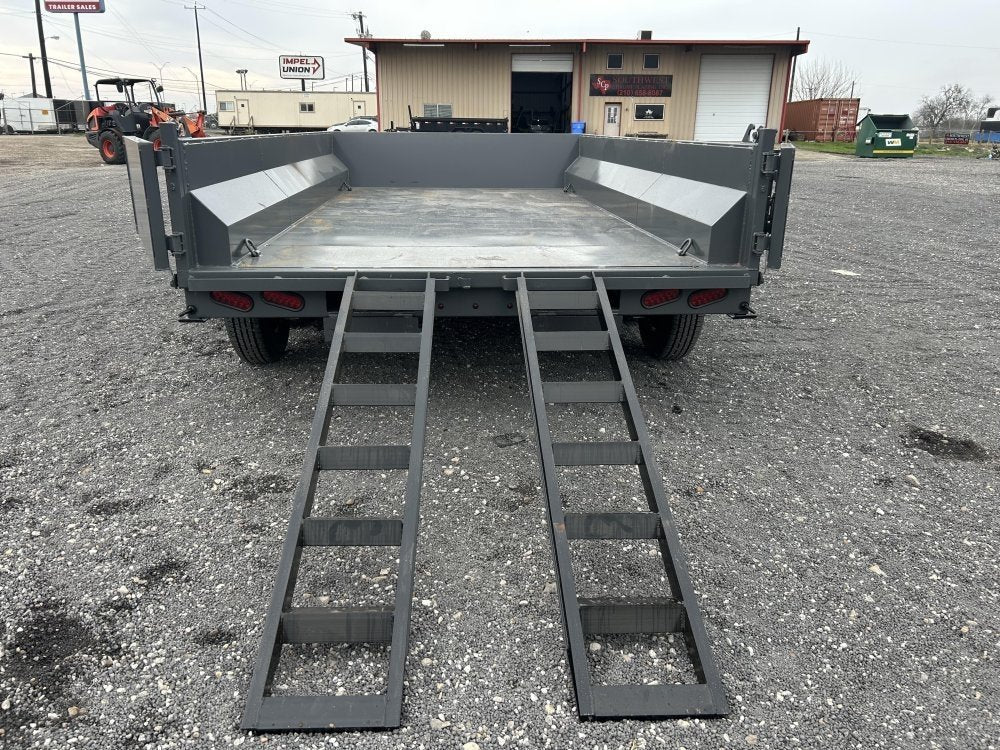 14' Stryker EDT Bumper Pull Dump Trailer 20" Side Walls - (2) 7k Axles 004242 - Stryker Dealership Group